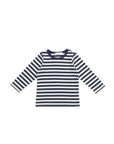 Pima Cotton Vinny Long Sleeve Top | Essential Stripe Charter/Cloud