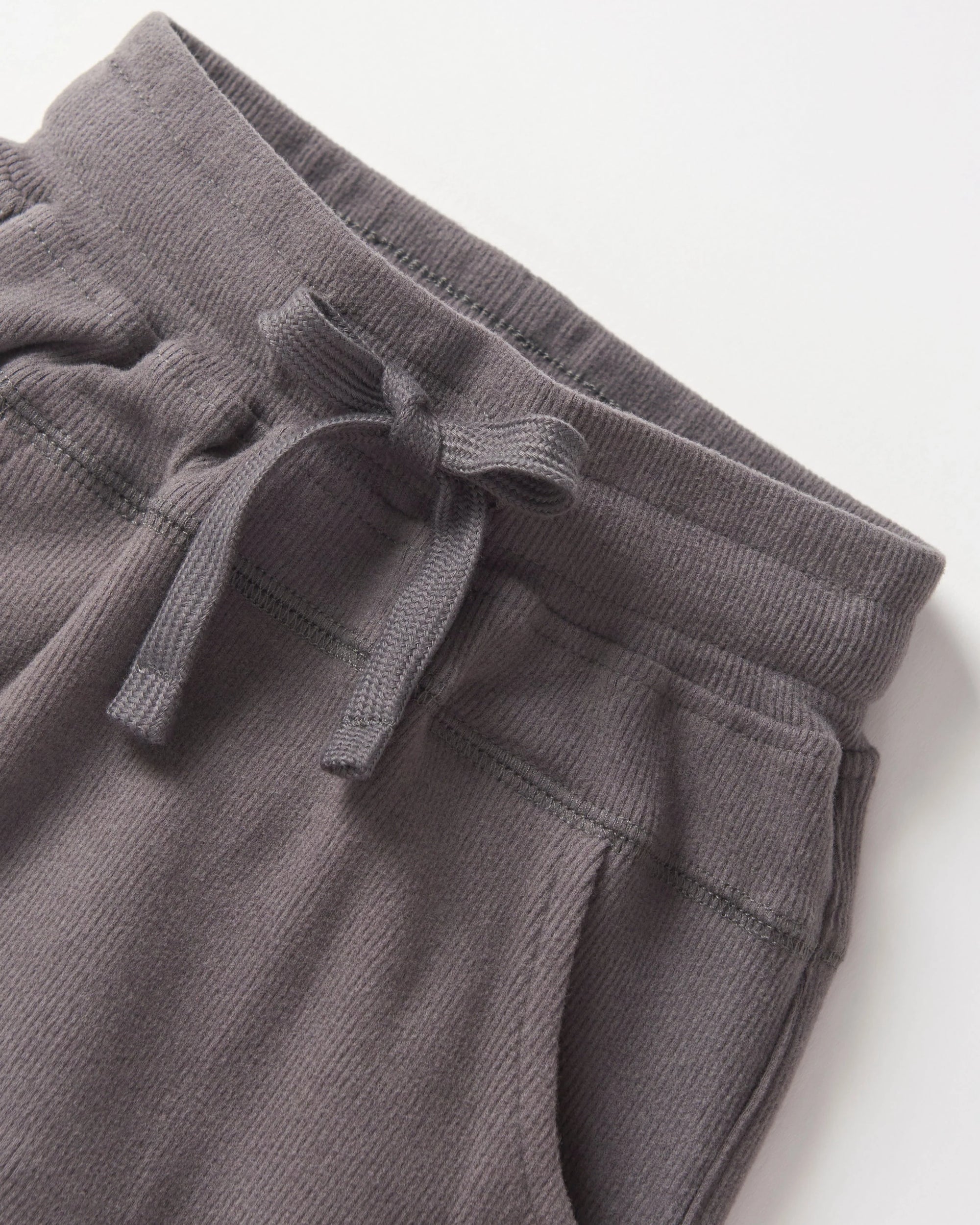Ribbed Jogger | Graphite