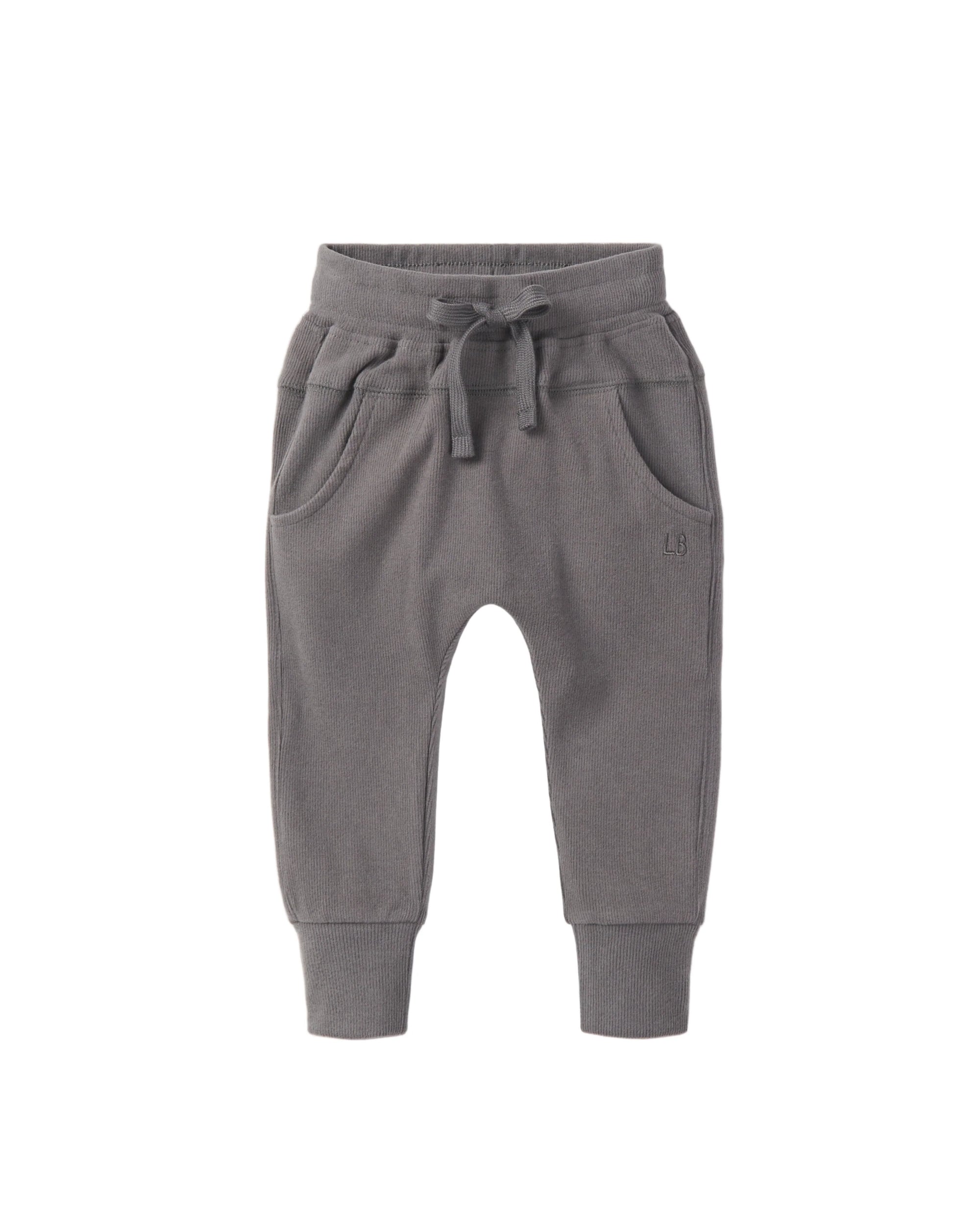 Ribbed Jogger | Graphite