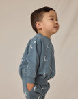 Relaxed Fleece Sweatshirt | Silver Moons