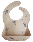 Silicone Baby Bib | Lilac Flowers