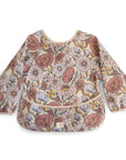 Long Sleeve Bib | Retro Flowers