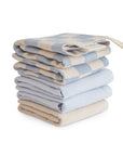 Muslin Cotton Washcloth | Blue Check
