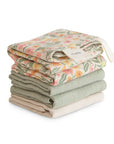 Muslin Cotton Washcloth | Pastel Blooms Combo