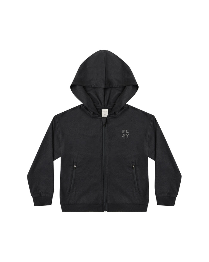 Rylee + Cru Tech Hoodie | Heathered Black