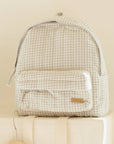 Mini Backpack | Blue Gingham