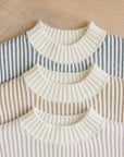 Relaxed Knit Sweater| Ocean
