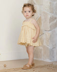 Mae Smocked Top + Bloomer Set | Yellow