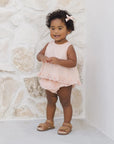 Ruffled Tulip Top + Bloomer Set | Melon