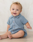 Matteo Romper || Chambray