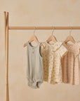 Ruffle Collar Jersey Dress || Flower Field