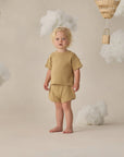 Waffle Tee & Short Set || Honey