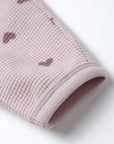 Waffle Slouch Set | Hearts