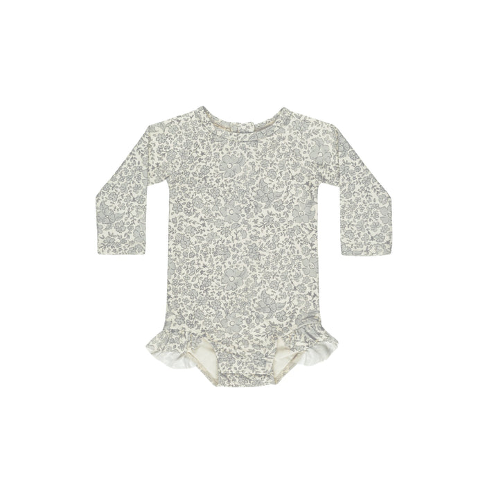 Quincy Mae Olivia Rashguard One-Piece | Blue Blossom