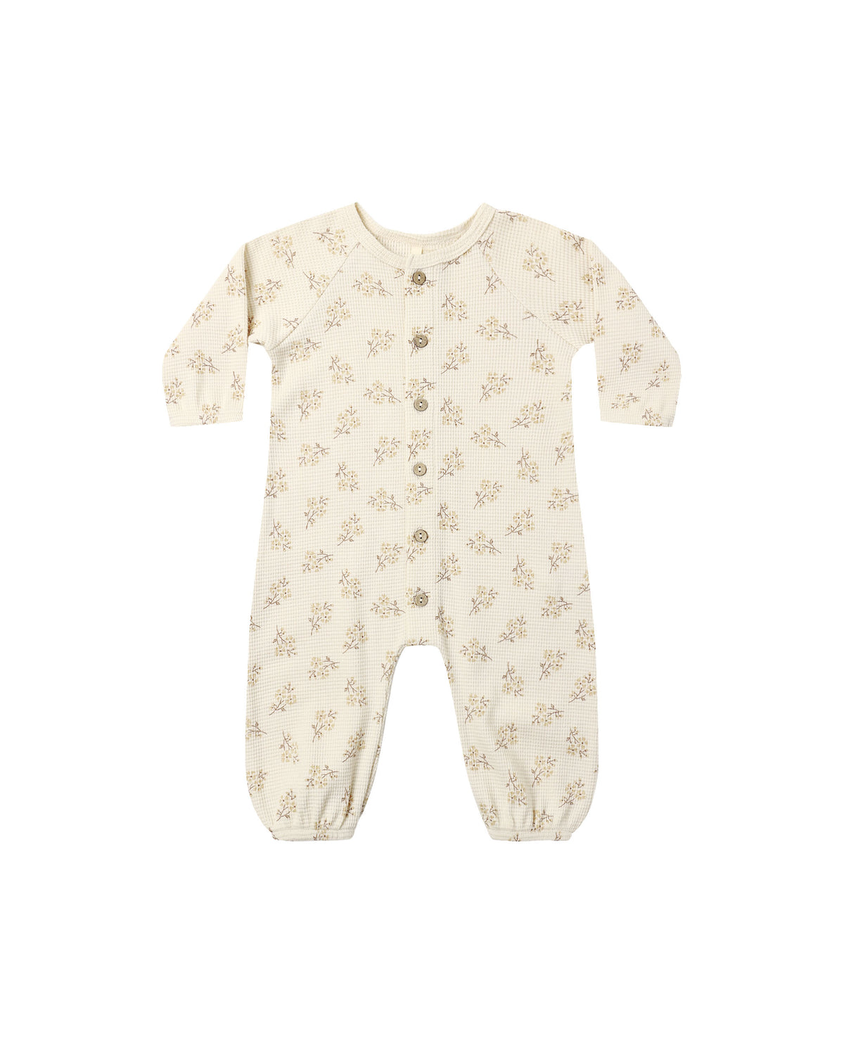 Quincy Mae Waffle Long Sleeve Jumpsuit | Meadow