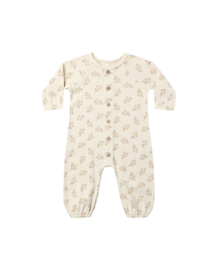 Quincy Mae Waffle Long Sleeve Jumpsuit | Meadow