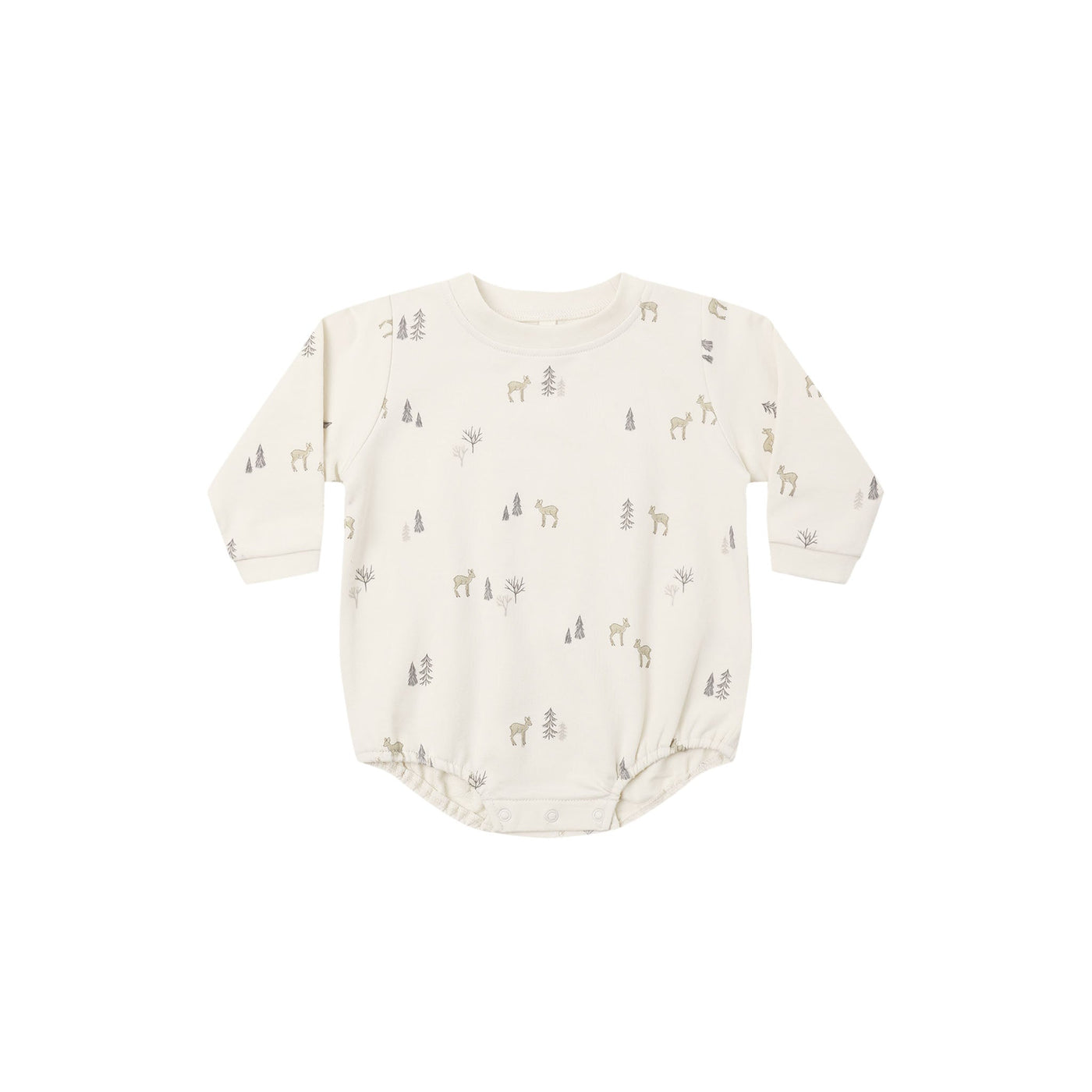 Crewneck Bubble Romper | Deer
