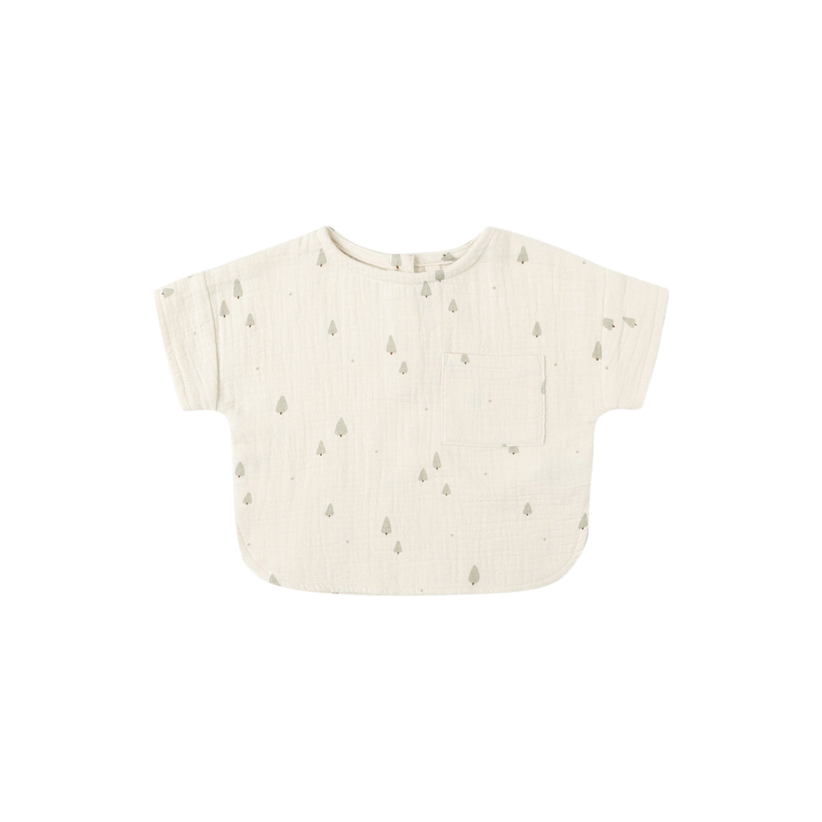 Quincy Mae Woven Boxy Top | Trees