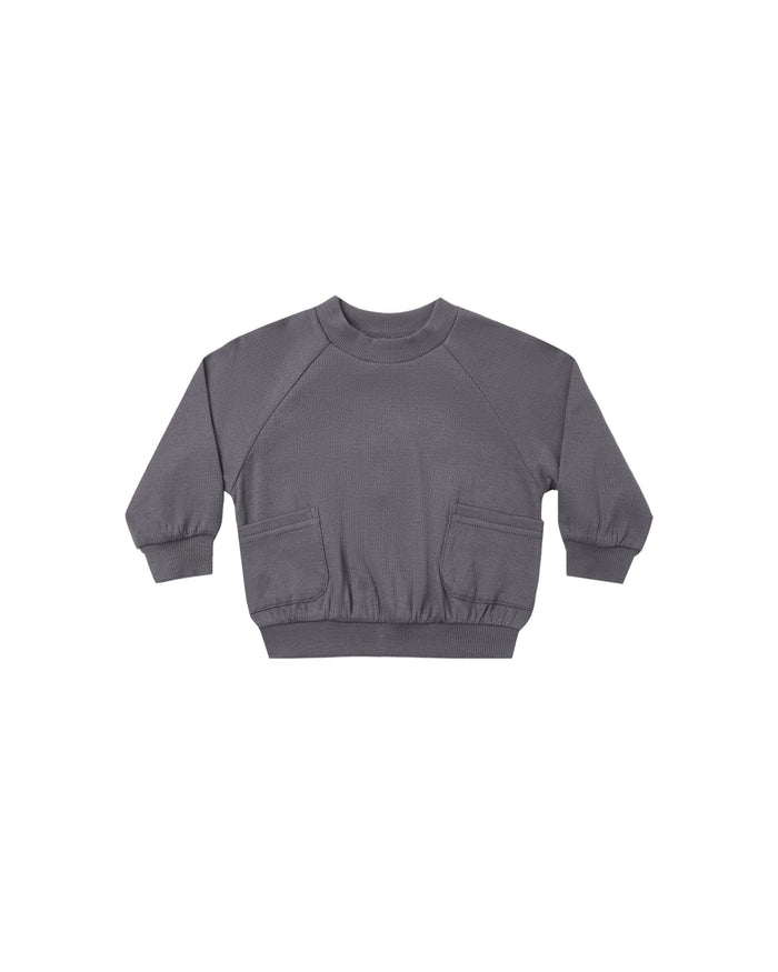 Quincy Mae Pocket Sweatshirt | Midnight