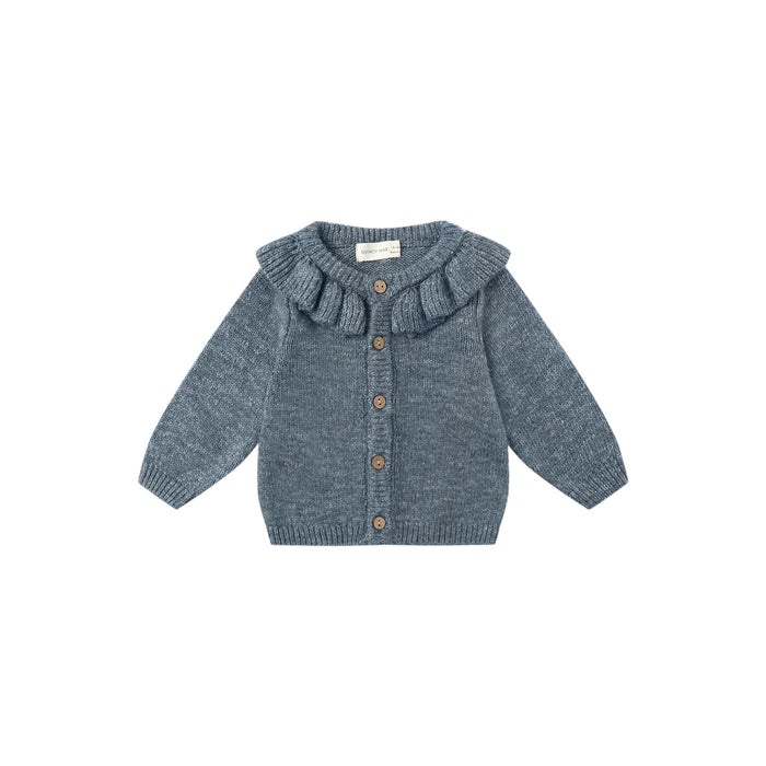 Quincy Mae Ruffle Collar Cardigan | Ocean
