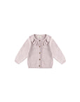 Ruffle Collar Cardigan | Lilac