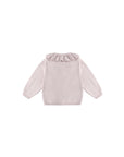 Ruffle Collar Cardigan | Lilac