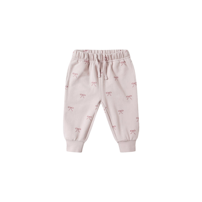 Quincy Mae Relaxed Fleece Pant | Bows