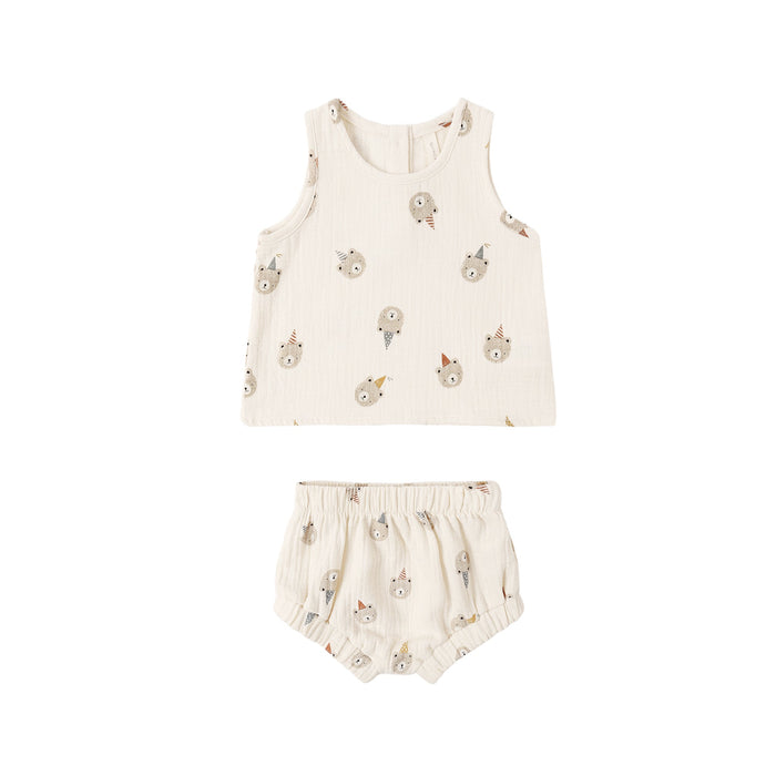 Quincy Mae Woven Tank Set | Party Bears