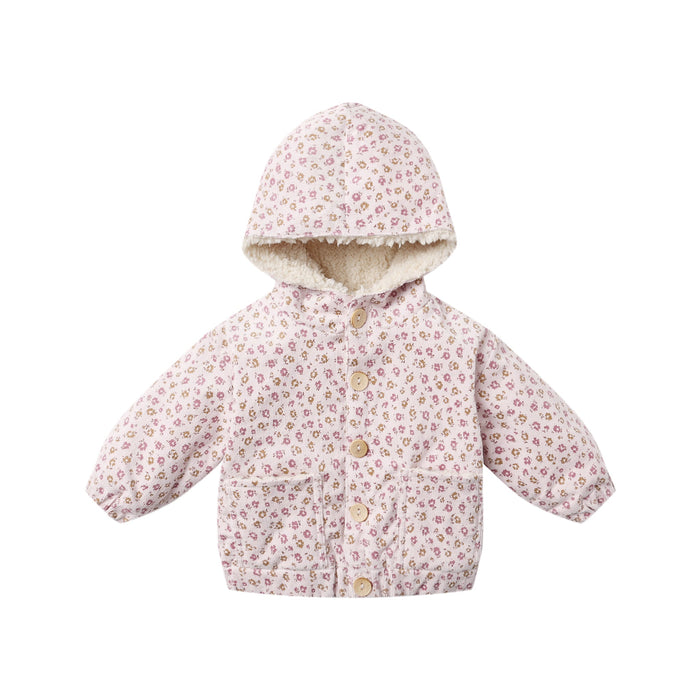 Quincy Mae Corduroy Hooded Jacket | Wildflowers