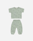 Jersey Tee + Pant Set | Dino 0-3M