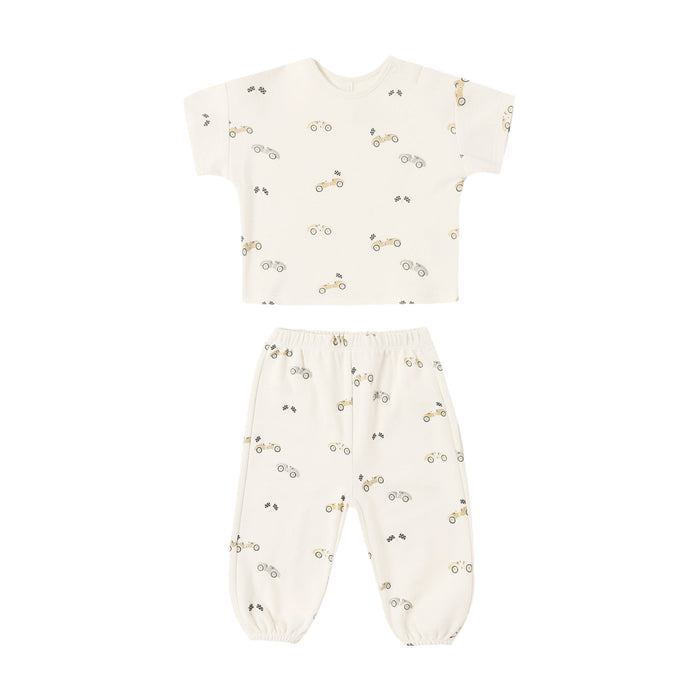 Quincy Mae Jersey Tee + Pant Set | Race Car