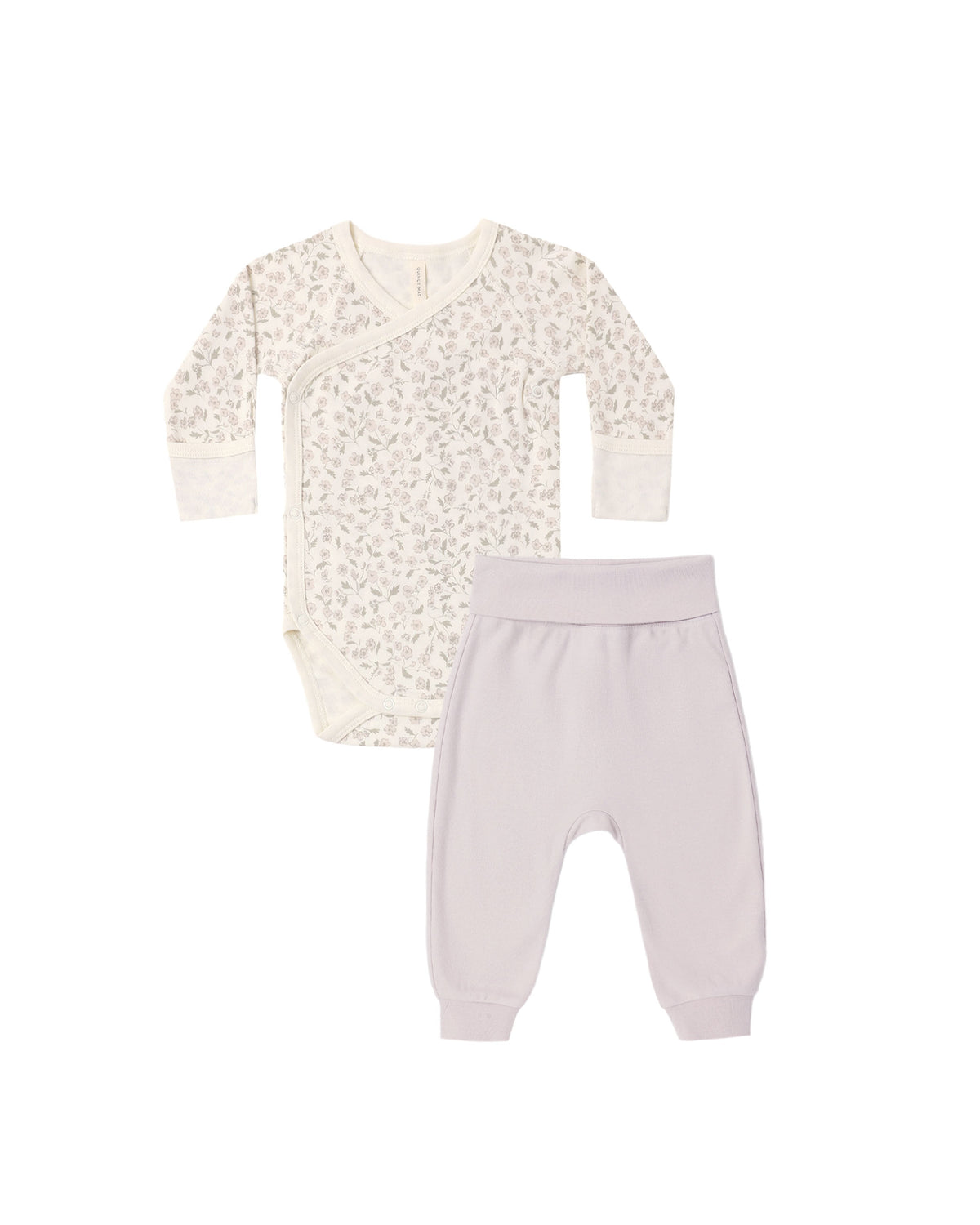 Quincy Mae Side Snap Bodysuit + Pant Set | Floret