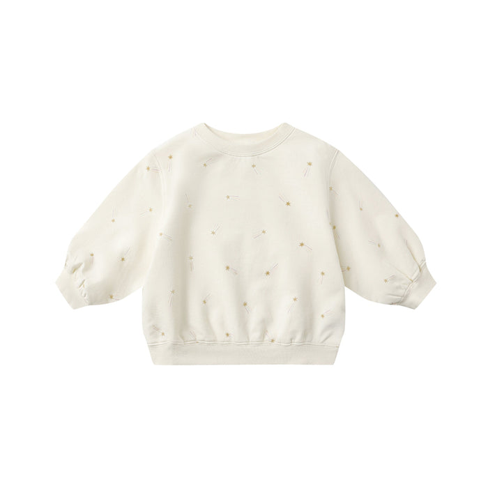 Quincy Mae Oversized Crew Sweatshirt | Shooting Stars