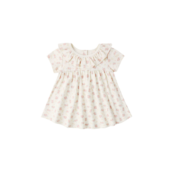 Quincy Mae Ruffle Collar Jersey Dress | Flower Field