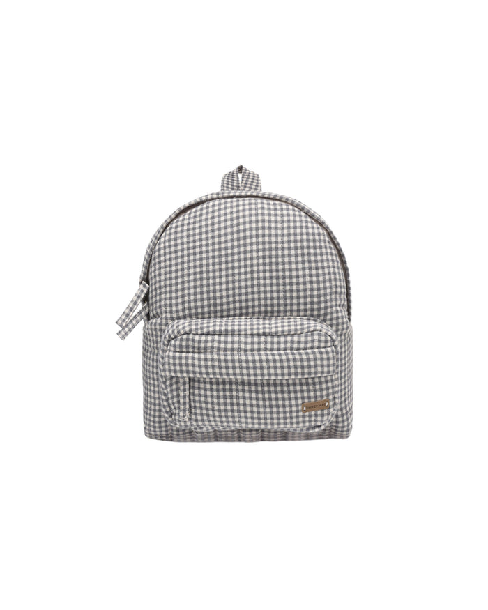 Quincy Mae Mini Backpack | Midnight Gingham