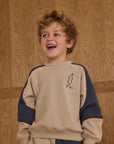 Panelled Sweatshirt | Stone