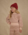 Jacquard Knit Set | Ruby Hearts