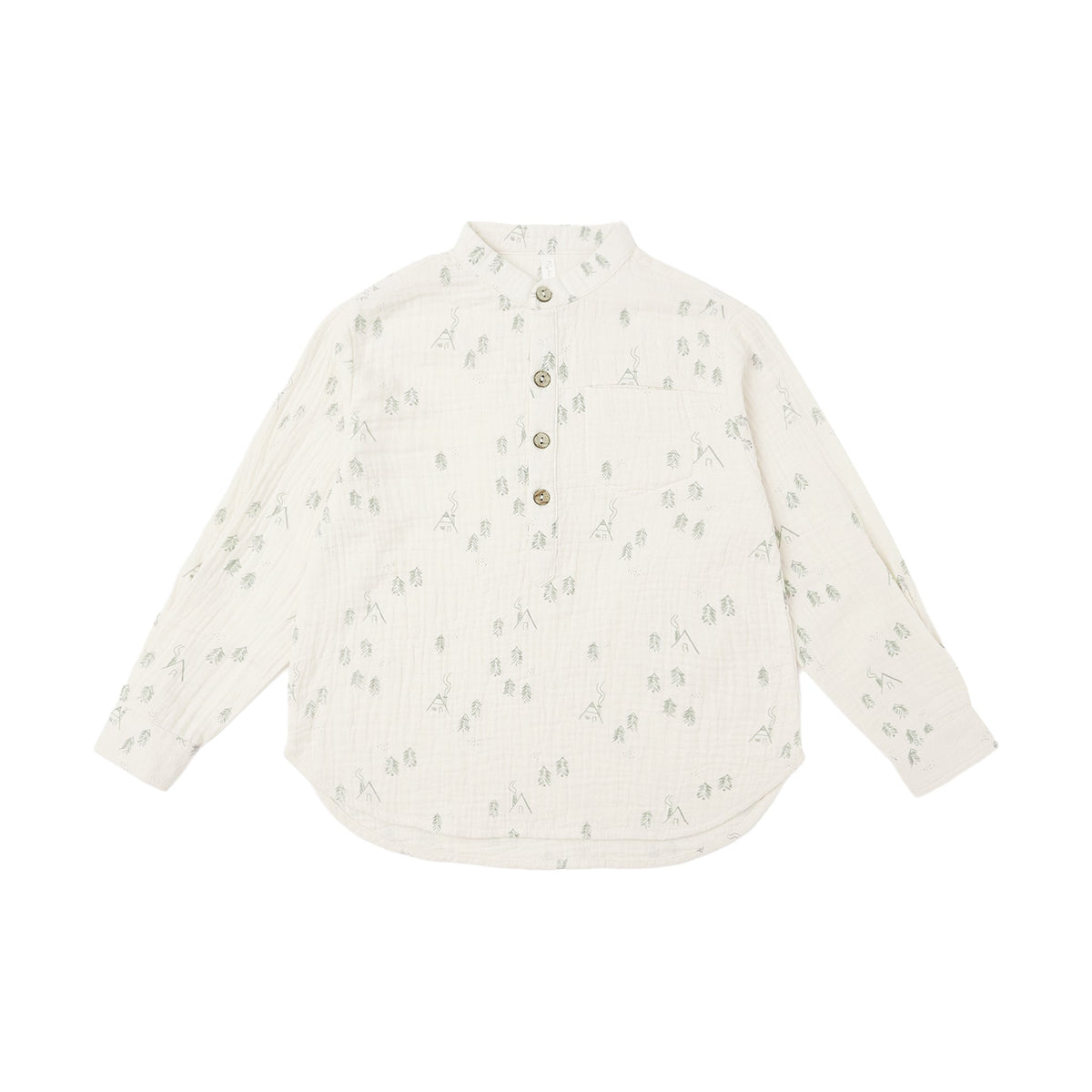 Rylee & Cru Long Sleeve Mason Shirt | Woods 6-7Y