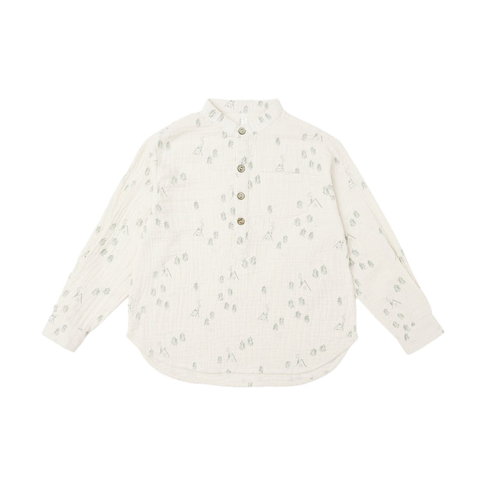 Rylee & Cru Long Sleeve Mason Shirt | Woods 6-7Y