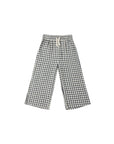 Wide Leg Pant | Navy Check