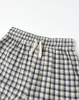 Wide Leg Pant | Navy Check