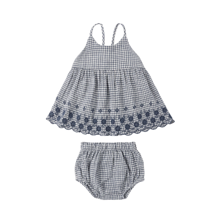 Rylee & Cru Zenni Set | Marine Gingham