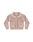 Collared Cardigan | Rosewood