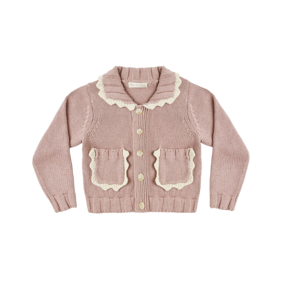 Collared Cardigan | Rosewood