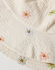 Bucket Hat || Embroidered Daisies
