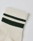 Stripe Socks, Set of 2 | Brown + Green Stripe