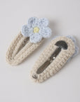 Crochet Clip Set || Natural