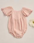 Roxy Romper || Petal Gingham
