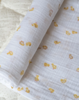 Organic Cotton Muslin Swaddle | Cheerful Chick