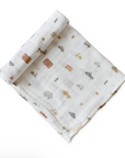 Organic Cotton Muslin Swaddle | Rush Hour